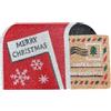 Comart - Zerbino Christmas - 40x70 cm - in Cocco - Sagomato con Disegni Natalizi - Tappeto per Ingresso Esterno o Interno - Antiscivolo - Decorazione per le Feste - Regalo per la Casa - Mail Polo Nord