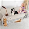 Loiion Copridivano Grande Impermeabile 3 Posti, Copridivano Impermeabile Cane, Mobili Protector Copridivani Impermeabile Resistente Alle Macchie E Ai Graffi per Cani e Gatti, Marrone Chiaro, 380x230cm