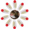 zizitips Set di 10 accessori di ricambio per accendino Zippo - Pietre focaia e stoppini di alta qualità, durevoli, universali per accendini a benzina, olio/kerosene, ideali per uso quotidiano e campeggio