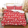 Copripiumino Natalizio Tokokimo Con Albero Di Natale: Set 240x260 Cm + 2 Federe 65x65, Chiusura Lampo