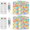 Forepin 15M Luci Stringa LED, USB Catena Luminosa con Spina USB con Telecomando 8 Programma, 150LED Luci a Stringa a LED Impermeabili Led Stringa Luci per Decorazioni Interne ed Esterne