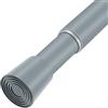 JONA SADO Asta per tenda da doccia regolabile in grigio argento da 71-163 cm, 1 pezzo, diametro 2,2 cm, asta antiscivolo con molla a tensione, resistente, senza foratura, per finestre, bagno, cucina, armadio