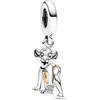 Generic Ciondolo a forma di leone per il 100° anniversario, in argento Sterling 925, compatibile con ciondoli Pandora e molti altri braccialetti con ciondoli del Regno Unito.