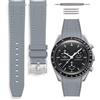 HORACE Cinturino universale per orologio in silicone liquido 20mm - Compatibile Omega x Swatch MoonSwatch - Kit di montaggio incluso