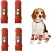 OTKARXUS Scaldamuscoli per cani, 4 pezzi, protezione per gomito per cani, morbidi e caldi, in maglia, per gattini, cuccioli, cani di piccola taglia e gatti (rosso, M)