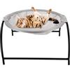 Fdit Cat Hammock Pet Summer House Letto Traspirante Tasca Dissipazione del Calore per Cat Cat Nest Shaker Culla Sedia Amache (Grigio)