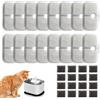 NEOVSUNY Filtri Fontanella per Gatti, Filtro di Ricambio per Fontana per Gatti Dockstream PLWF005 PLWF115 PLWF105, Filtro con Filtrazione Verticale per Fontanella Gatto, 16 Carbone Attivo +16 Spugne
