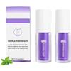 Uzionoie Dentifricio Viola Sbiancante per Denti Sensibili,Sbiancante Denti Professionale,Correttore Colore Denti