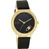 Titan Regalia NT1752YM03 – Orologio Analogico Al Quarzo, Quadrante Nero Strutturato, Cinturino In Acciaio Inox Oro, Data E Giorno, Lancette Luminose - 2