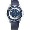EUTOUR Orologio Magnetico da Uomo,dotato di cuscinetti a sfera e lancette di precisione,impermeabile,quadrante luminescente da 40mm,cinturino regolabile in Silicone da 20 mm, Blu