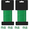 YUNYU Confezione da 2 spago da giardino per piante rampicanti, 2,5 mm x 10 m, filo in PVC per piante e morbido filo da giardino, supporto flessibile riutilizzabile per alberi, viti, arbusti
