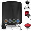 OFFCUP Copertura Barbecue Rotondo Ø71 x 64.5 cm Oxford 210D Impermeabile Anti-UV e Antipolvere Copertura per Barbecue per BBQ Grill Anti Pioggia Polvere Sole Neve