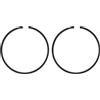M METERXITY 2-Pz Fasce Elastiche per Pistone da 37mm x 1.5mm Fasce Elastiche Standard per Motoseghe Elettriche, Parti di Ricambio [Nero]