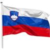 PHENO FLAGS Bandiera Slovenia 90x150cm - slovena - resistente alle intemperie con occhielli in ottone - 100% poliestere - cuciture doppie robuste e colori vivaci - ideale per gli amanti delle bandiere