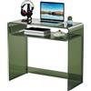 solaround Scrivania in Acrilico per Computer, Tavolo da Studio per Casa e Ufficio, Tavolino Consolle (Verde)