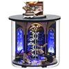 Foyucool Casa in Miniatura DIY con Mobili, Kit di Costruzione per Adulti, Modellino in Legno da Montare, Compleanni e Natale, Portale Magico