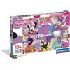 Clementoni - Puzzle per Bambini 104 Pezzi Supercolor, per Bambini 6+ Anni, Illustrazione Disney Minnie, Idea Regalo, Made in Italy, 37,9x26,9 cm, 25054