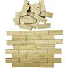 Cayway 50pcs Mini Pavimento Mini Pavimento In Bambù Modello Di Pavimento Piccolo Giardino Accessori Piccola Casa Carrello, Rettangolare