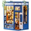 CUTEBEE Book Nook Kit: Kit Miniatura Fai da Te per Adulti, Puzzle 3D in Legno, Decorazione Casetta/Libreria (Literature Bookstore)