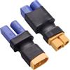 Lyeteung 2 Pezzi XT60 a EC5 Adattatore, EC5 Femmina / Maschio a XT60 Femmina / Maschio Connettori, per Batteria RC LiPo