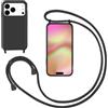 GoodcAcy Cover con Collana per iPhone 17 Pro Max,Custodia Silicone Liquido con cordini,Custodie con Regolabile Collana Antiurto AntiGraffio Case con Laccio Tracolla per iPhone 17 Pro Max,Nero