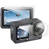 FDHYFGDY Vetro Temperato per DJI Osmo Action 6,【Confezione da 6】 Pellicola protettiva per schermo Ultra HD (Anteriore + Posteriore)+Protezione per lenti,Resistente ai Graffi,Nessuna Bolla