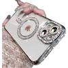 Sitthyw Custodia Glitter per iPhone 14 Pro [Compatibile con Mag-Safe] Custodia Trasparente con Bling Sparkle e Diamanti per Ragazze, Custodia Magnetica Protettiva, Morbida, Bumper in TPU Antiurto