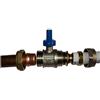 Wärmer System Adattatore riduttore 15mm/16mm PEX-AL-PEX valvola a sfera in ottone raccordi a compressione blu Wärmer System PSW Trade SUPPLIERS LTD