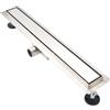 GY Bath Canalina Di Scarico Doccia 60cm,Scarico Doccia a Pavimento Piastrellabile Pannello 2 in 1 Con Dispositivo Deodorante e Filtro Per Capelli Sifone in Acciaio Inox