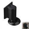 Penbinmall Fermaporta Magnetico Adesivo, Ferma Porta Magnetico Pavimento con Adesivo e Viti, Nessun Pugno, Montaggio a Pavimento, per Ufficio, Lega di Zinco, Hotel, Balcone, Cucina, Camerette, Bagno (Nero)