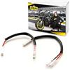 Area1 2x Cavi Adattatori/Connettori Frecce LED con 2 Fili - Compatibili con CRF, CB500X, Hornet, CB500/750/1100, CB125F, CB500F, CB500X, CB600F, CB650F, CB900F, CB1000, CBR125, CB125R, CB300R, CB650R