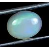 1.00 CT Naturale Etiope Opale di Fuoco Color Latte Bianco Gioco Cabo Certificato