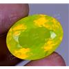 Glitzy Gems Naturale Neon Giallo Opale 32.80 CT Ovale Certificato Non Trattato Raro Loose