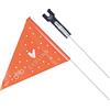 XLC Bandierine di Sicurezza 2503290000, Unisex Adulto, Schwarz/Orange, Taglia Unica