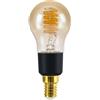 Eglo connect.z - Lampadina LED Smart Home E14, P45, Matter, ZigBee, app e controllo vocale Alexa, dimmerabile, bianco caldo-bianco freddo, 4,9 W, design vintage in vetro ambrato, colore nero