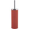 MSV - Scopino per WC con Supporto - Acciaio Inossidabile e Acciaio - per riporre Accessori per Doccia e Vasca - Ø 11,5 x 40 cm - Terracotta - Ideale per Prodotti per la Cura Personale