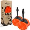 IMPALAPRO Camera d'aria TPU Bici da Corsa Ultraleggera 35g Spessore 0.25mm - Compatibile con Camera d'aria Bici da Corsa 700x18/23/25/28/30/32C Valvola Presta 45/65/85mm (2u 45mm 35g)