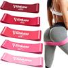 FOLAI Haquno - Fasce Elastiche per Fitness, Elastiche di Resistenza, con Guida di Esercizi, 5 Bande Elastiche da Fitness, in Lattice Naturale, per Allenamento di Forza, Pilates, Bodybuilding, Yoga