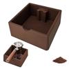 lemgyiamz Battifondi Caffè, Accessori Macchina Caffe, Raccoglitore Polvere Per Macchina Da Caffè, Knock Box per Espresso Macchina Caffe Accessori Bar (Colore Caffè)
