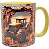 Shopi Zone Tazza in ceramica con trattore e girasoli, stile rustico e originale per gli amanti del paese