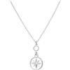 WearTravelers Collana con Ciondolo Rosa dei Venti in Argento 925 - Collana con Bussola semplice e raffinata perfetta come Idea Regalo per una Donna che ama Viaggiare - Modello Venezia (Argento)