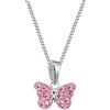 Goldene Hufeisen Mini ciondolo a forma di farfalla, 38 cm, in argento Sterling 925