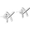WearTravelers | Orecchini Aereo con Zirconi Luminosi a Lobo - Argento 925 | Nichel Free - Zirconi Luminosi - Gioiello Tema Viaggio - Regalo per Donna Viaggiatrice - Modello Las Vegas