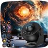 ACICILI Proiettore Stelle Soffitto PRO, Galaxy Projector Planetarium Projector with 13 Planet Discs, Timer, Luce Notturna Proiettore Stellato per Bambini Adulti Rotazione a 360°