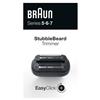 Braun - Easyclick Rifinitore Effetto Barba Incolta-nero