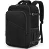 VSNOON Zaino Ryanair 40x30x20, 25L Bagaglio a Mano Aereo Zaino da Viaggio per Donna Uomo, Impermeabile Zaino per 15.6 pc Travel Bag Compatto Leggero per Eurowings, Wizz Air, ITA Airways, Easyjet, Nero