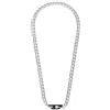 Diesel Collana da uomo in acciaio inox bicolore con logo D, DX1636931