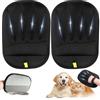 TOOHAO 2 Spessore Guanti magnetici in Pelliccia per Cani e Gatti per Animali, Nero | Forte Forza Elettrostatica, Rimozione Peli Animali Domestici, Pulizia Tappeti, Divani, Sedili Auto, Riutilizzabile e Lavabile