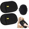 RELKLYU 2 Pezzi di Guanti per La Depilazione E 1 Pezzo di Spazzola in Silicone, Forniture per La Toelettatura per Animali Domestici, Accessori per Animali Domestici.