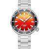 ADDIESDIVE Orologio Diver Uomo 1000 M Impermeabile 8215 Automatico Movimento Valvola di Escape dell'Elio Zaffiro Sintetico,Quadrante a Gradiente Rosso